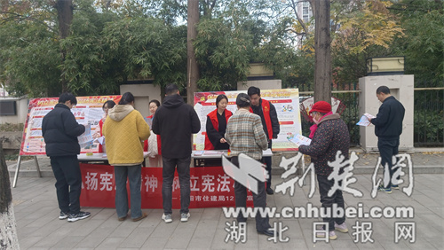 枣阳市住建局：志愿者上街宣讲普法护安